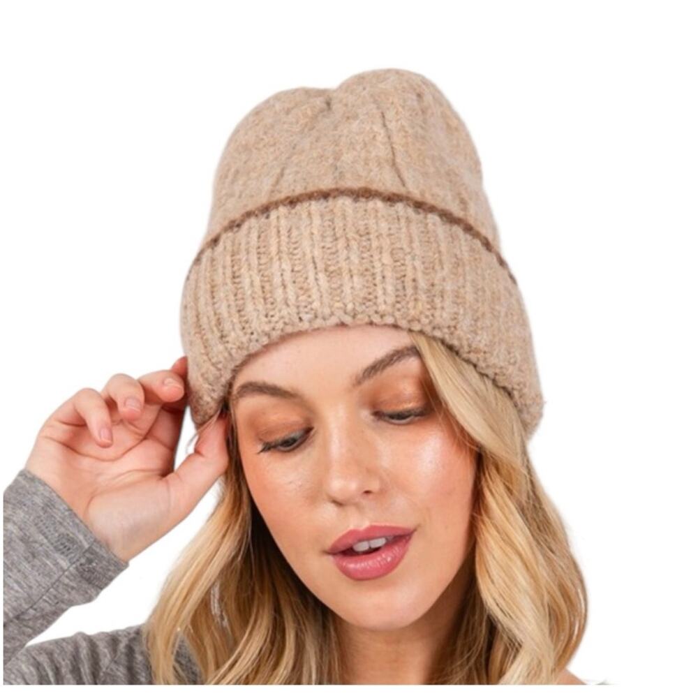 New! Styline Unisex Two Tone Beanie (K0079)